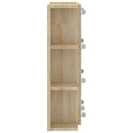Speilskap Med Led Sonoma Eik 70X16,5X60 Cm
