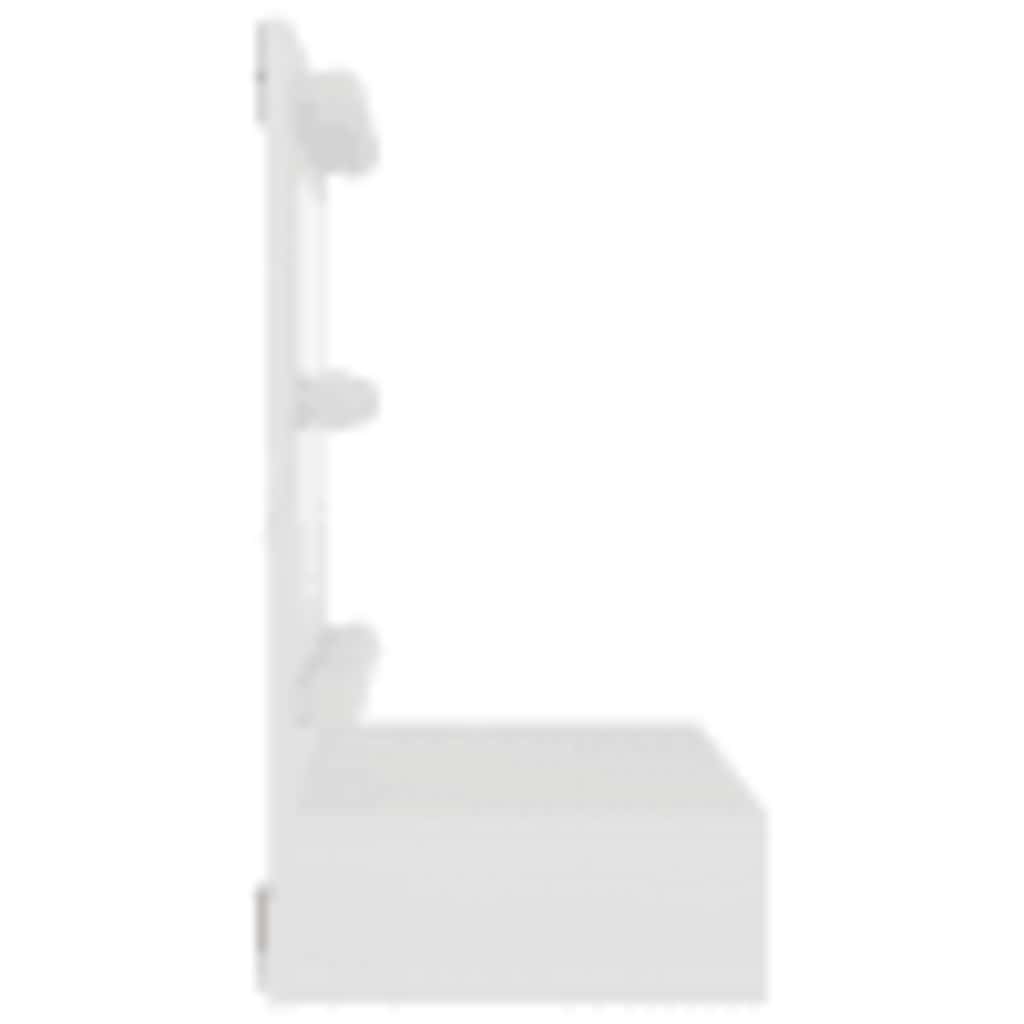 Speilskap Med Led Hvit 60X31,5X62 Cm