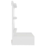 Speilskap Med Led Hvit 60X31,5X62 Cm