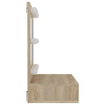 Speilskap Med Led Sonoma Eik 60X31,5X62 Cm