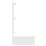 Speilskap Med Led Hvit 90X31,5X62 Cm