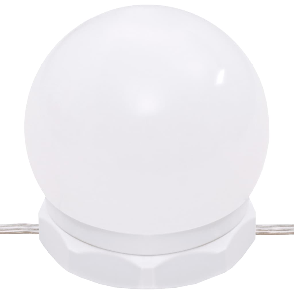 Speilskap Med Led Hvit 90X31,5X62 Cm