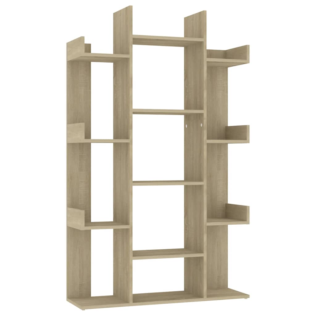 Bokhylle Sonoma Eik 86X25,5X140 Cm Konstruert Tre