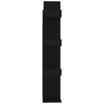 Bokhylle Svart 48X25,5X140 Cm Konstruert Tre