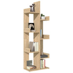 Bokhylle Sonoma Eik 48X25,5X140 Cm Konstruert Tre