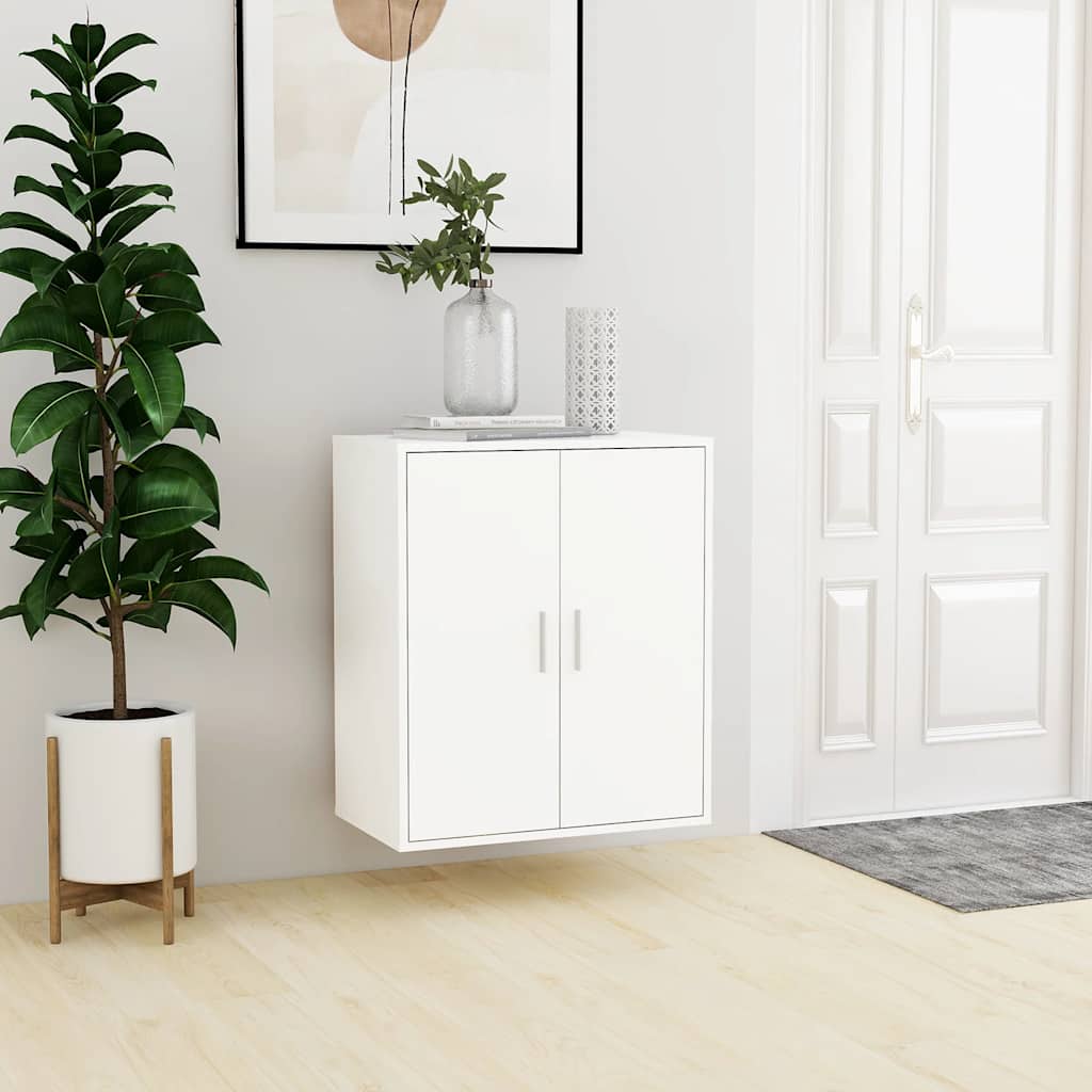 Skoskap Hvit 60X35X70 Cm Konstruert Tre
