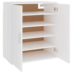 Skoskap Hvit 60X35X70 Cm Konstruert Tre