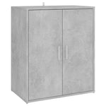 Skoskap Betonggrå 60X35X70 Cm Konstruert Tre