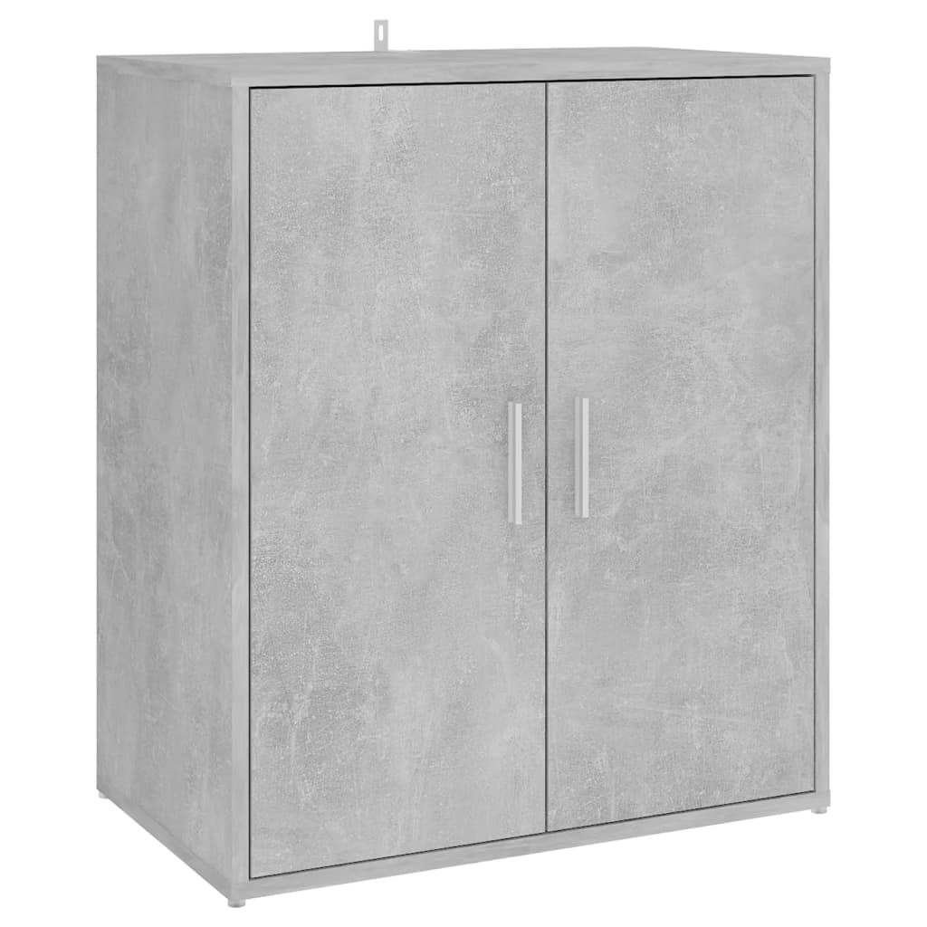 Skoskap Betonggrå 60X35X70 Cm Konstruert Tre