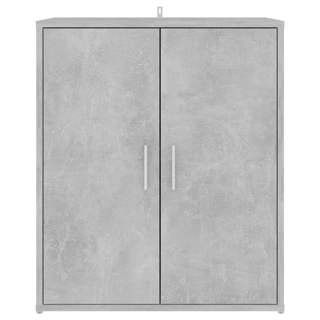 Skoskap Betonggrå 60X35X70 Cm Konstruert Tre
