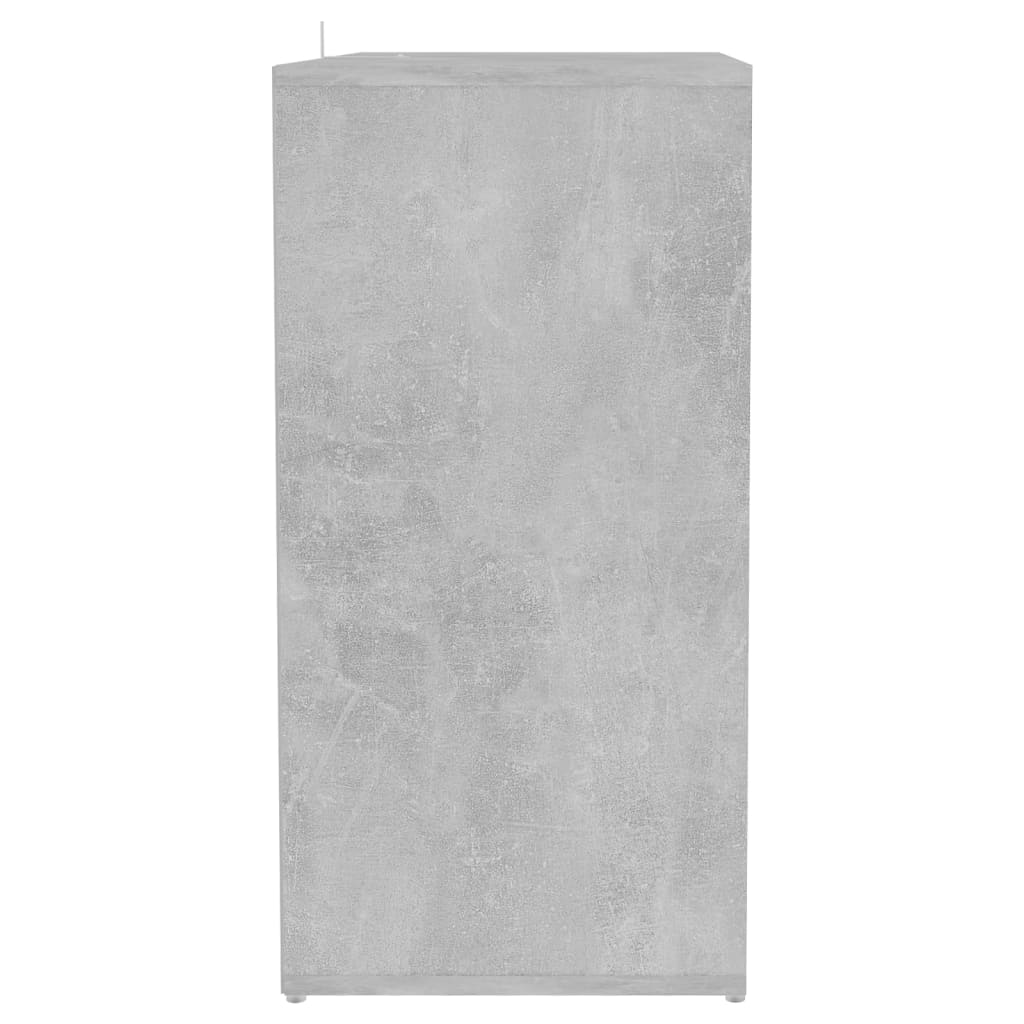 Skoskap Betonggrå 60X35X70 Cm Konstruert Tre