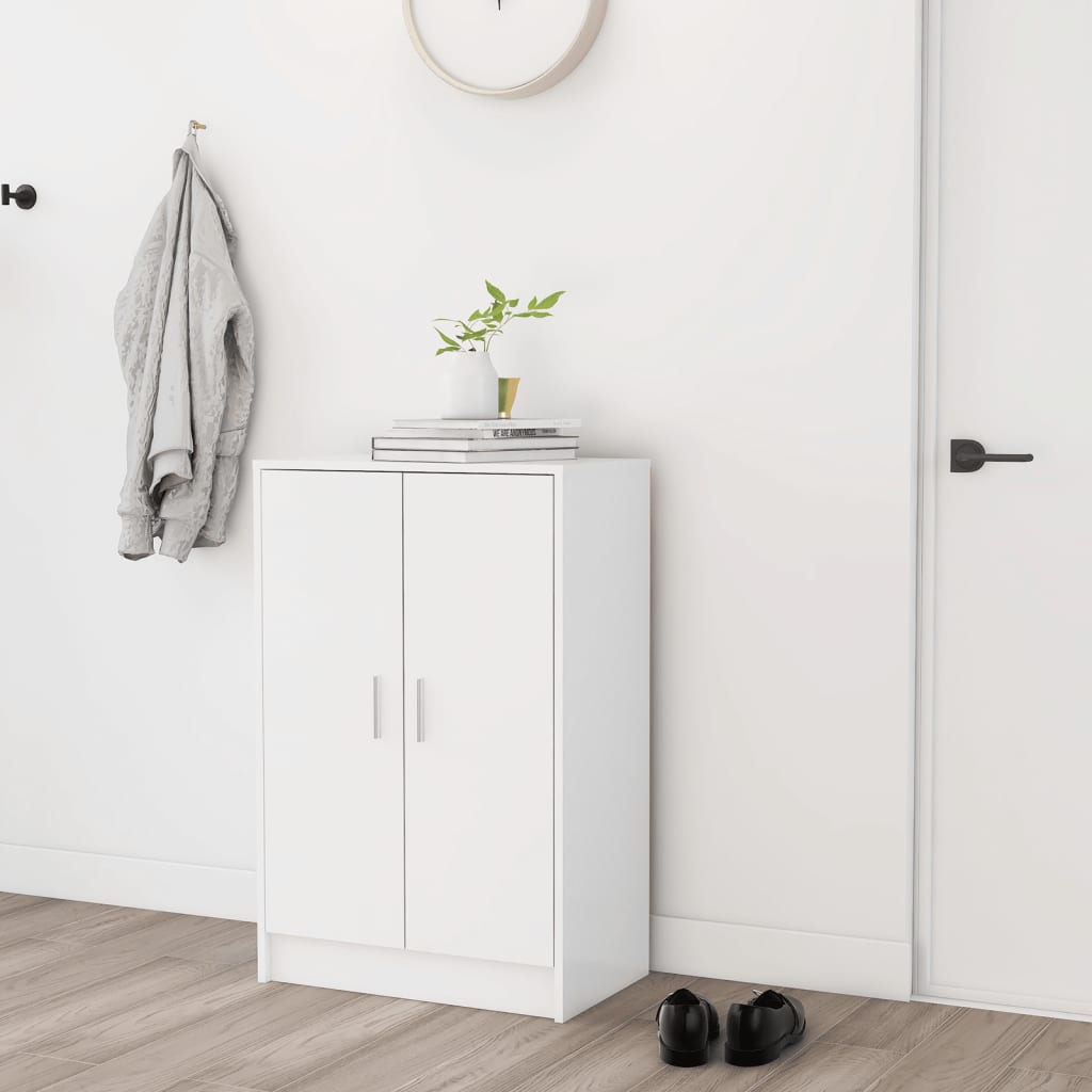 Skoskap Hvit 60X35X92 Cm Konstruert Tre