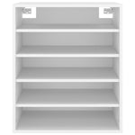 Skoskap Hvit 60X35X70 Cm Konstruert Tre