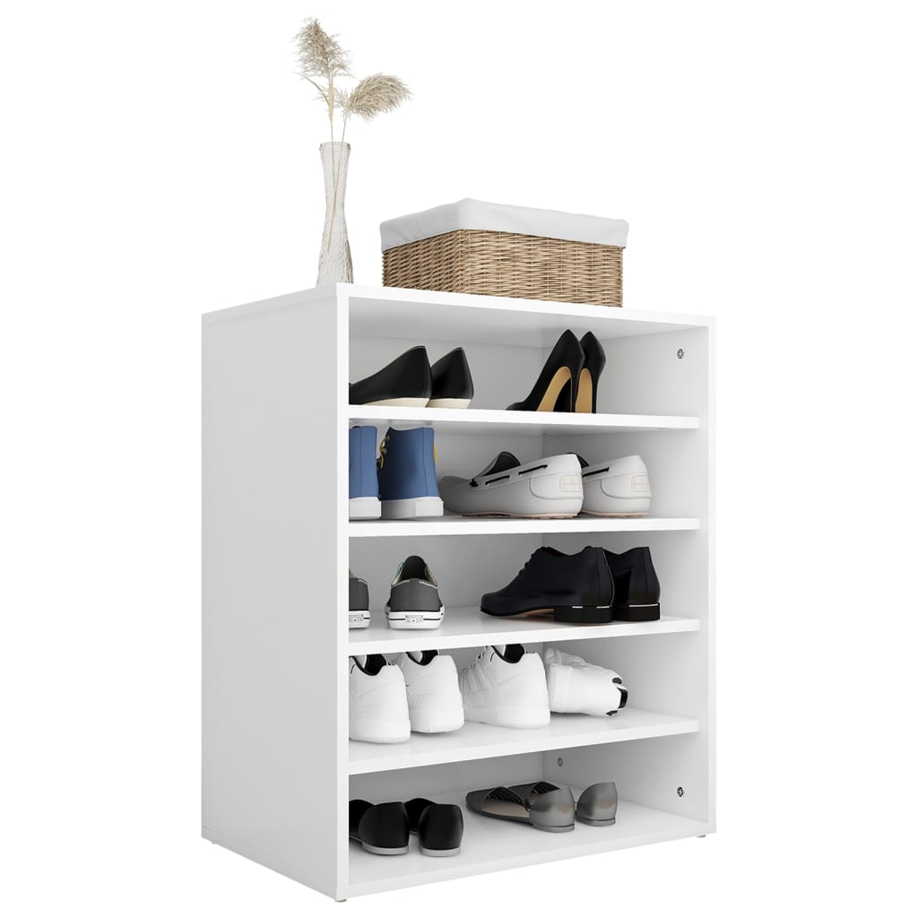 Skoskap Hvit 60X35X70 Cm Konstruert Tre
