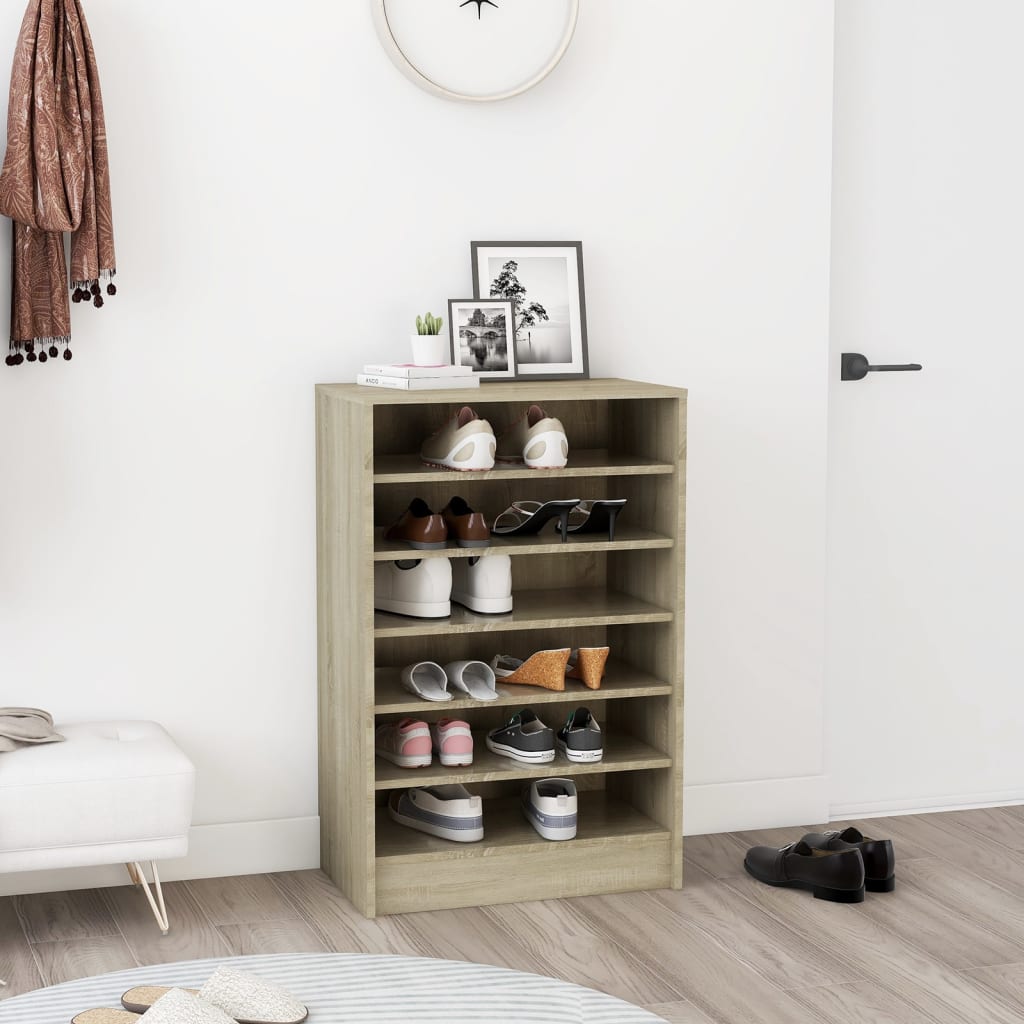 Skoskap Sonoma Eik 60X35X92 Cm Konstruert Tre