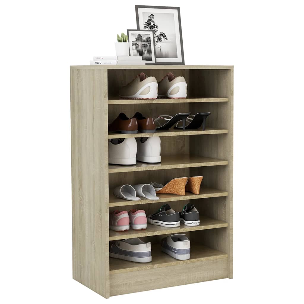 Skoskap Sonoma Eik 60X35X92 Cm Konstruert Tre