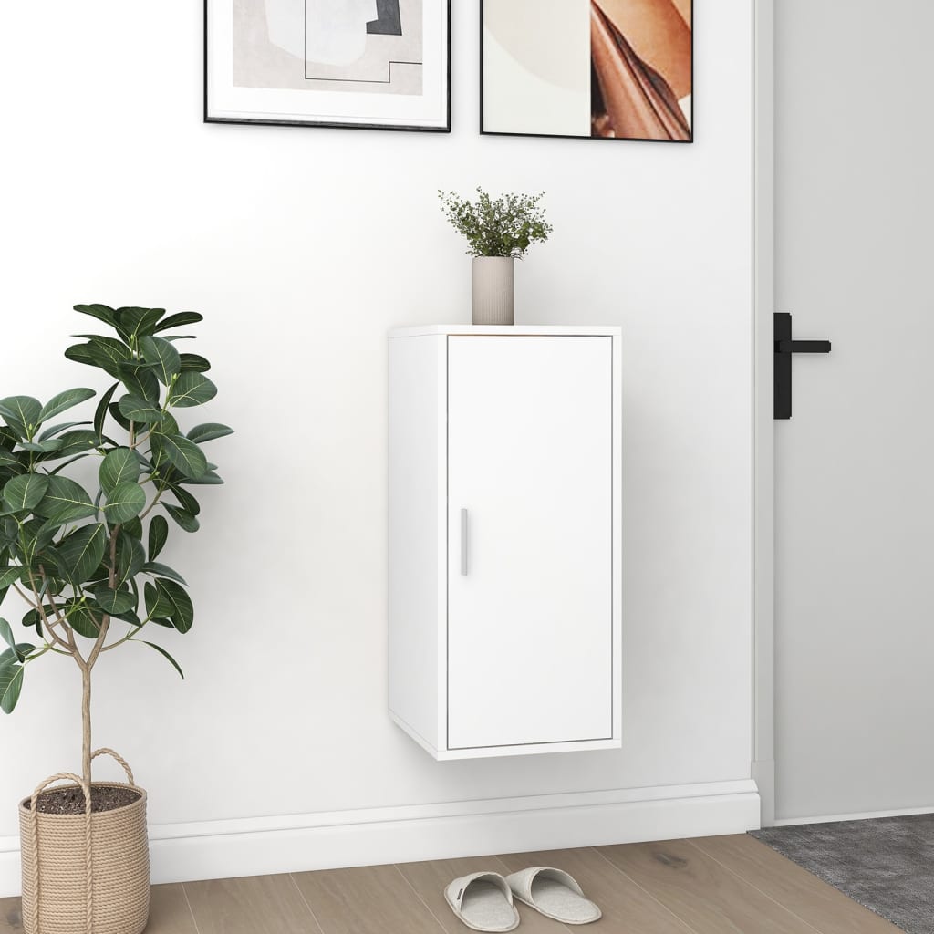 Skoskap Hvit 32X35X70 Cm Konstruert Tre