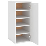 Skoskap Hvit 2 Stk 32X35X70 Cm Sponplate