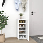 Skoskap Hvit 2 Stk 32X35X70 Cm Sponplate