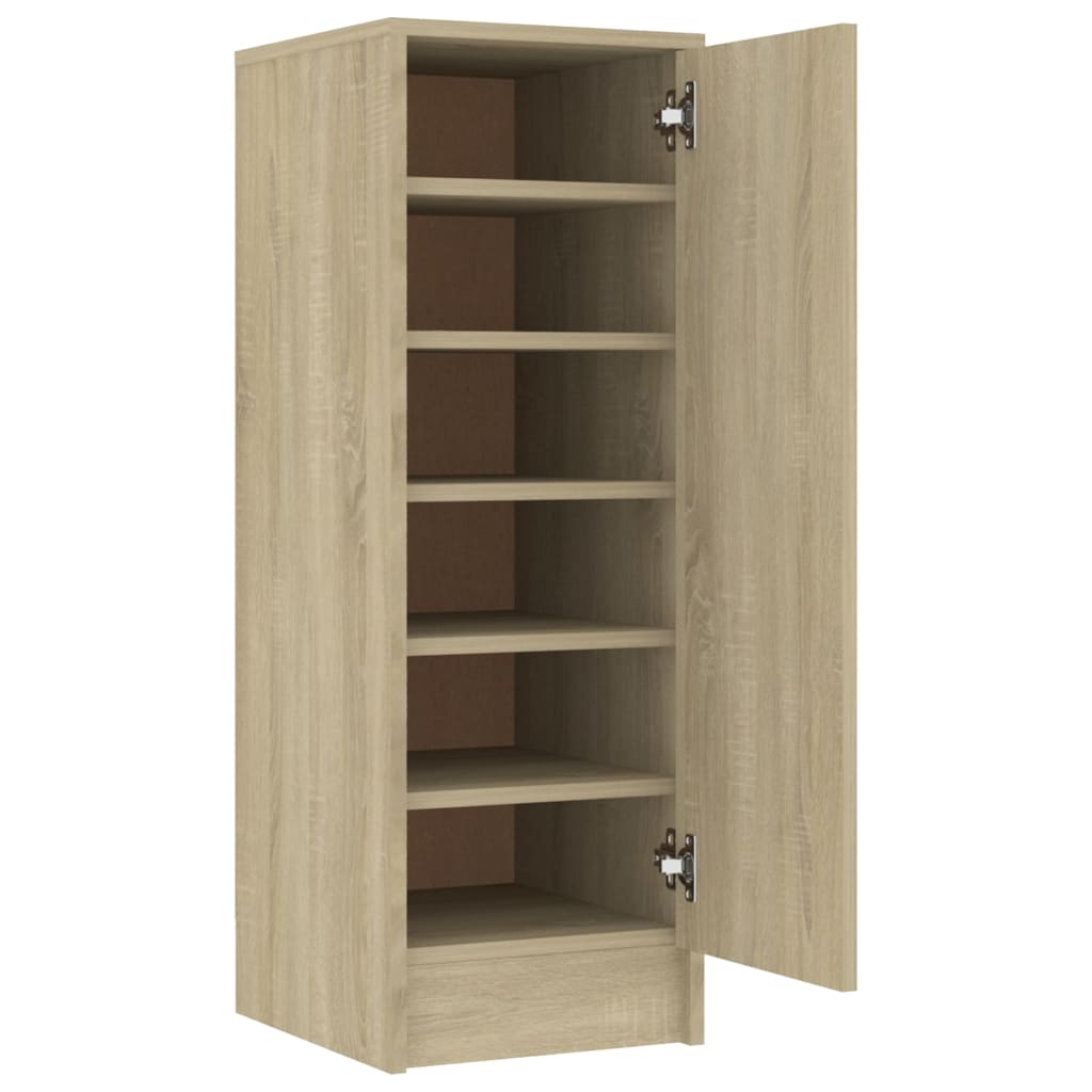 Skoskap Sonoma Eik 32X35X92 Cm Konstruert Tre