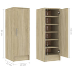 Skoskap Sonoma Eik 32X35X92 Cm Konstruert Tre