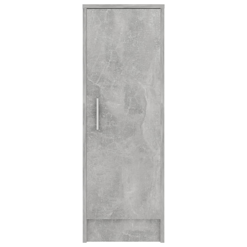 Skoskap Betonggrå 32X35X92 Cm Konstruert Tre