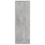 Skoskap Betonggrå 32X35X92 Cm Konstruert Tre