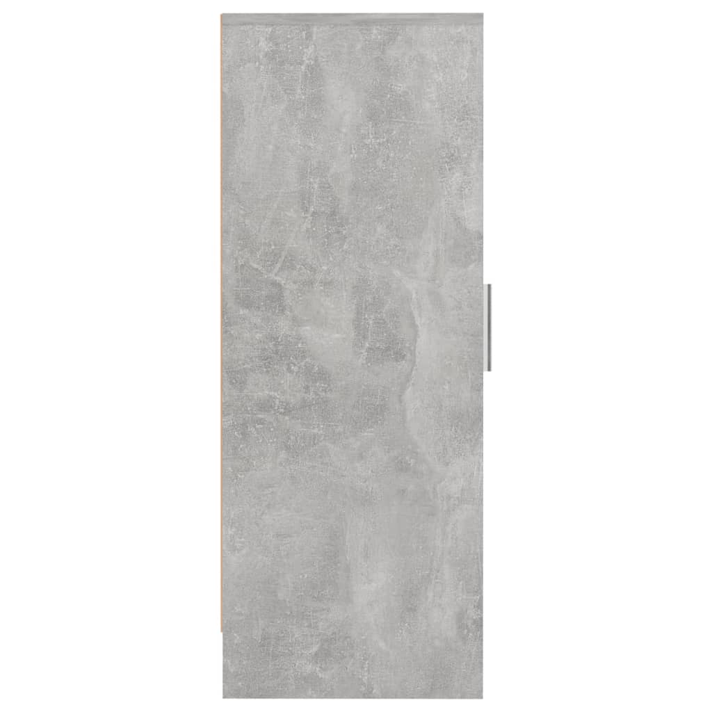 Skoskap Betonggrå 32X35X92 Cm Konstruert Tre