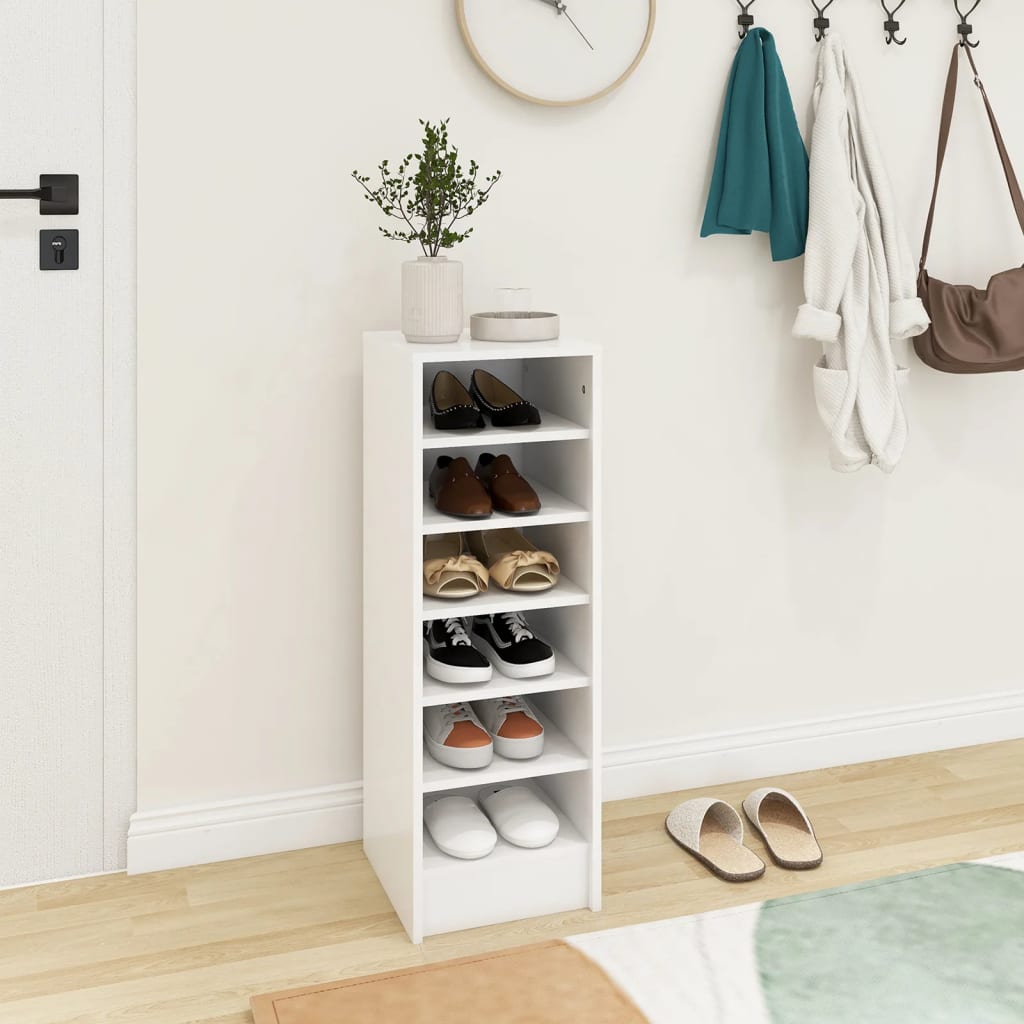 Skoskap Hvit 31,5X35X90 Cm Konstruert Tre