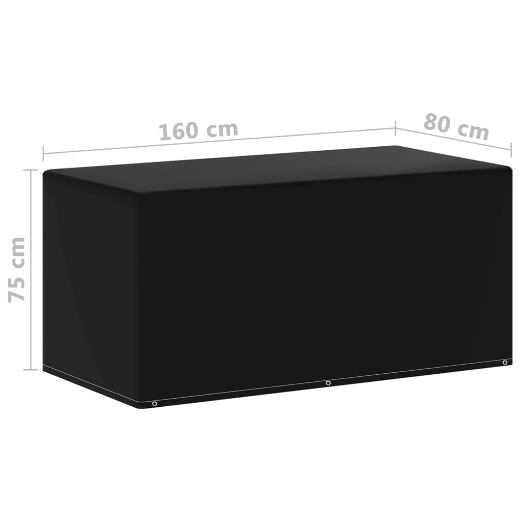 Hagemøbeltrekk 2 Stk 6 Maljer 160X80X75 Cm
