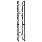 Bokhylle 5 Nivåer Hvit 40X30X175 Cm Konstruert Tre