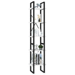 Bokhylle 5 Nivåer Hvit 40X30X175 Cm Konstruert Tre