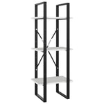 Bokhylle 5 Nivåer Hvit 40X30X175 Cm Konstruert Tre