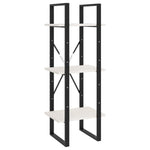 Bokhylle 5 Etasjer Hvit 40X30X175 Cm Heltre Furu