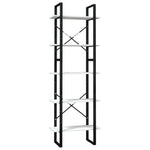 Bokhylle 5 Nivåer Hvit 60X30X175 Cm Heltre Furu