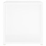 Sidebord Hvit 33X33X34,5 Cm Konstruert Tre