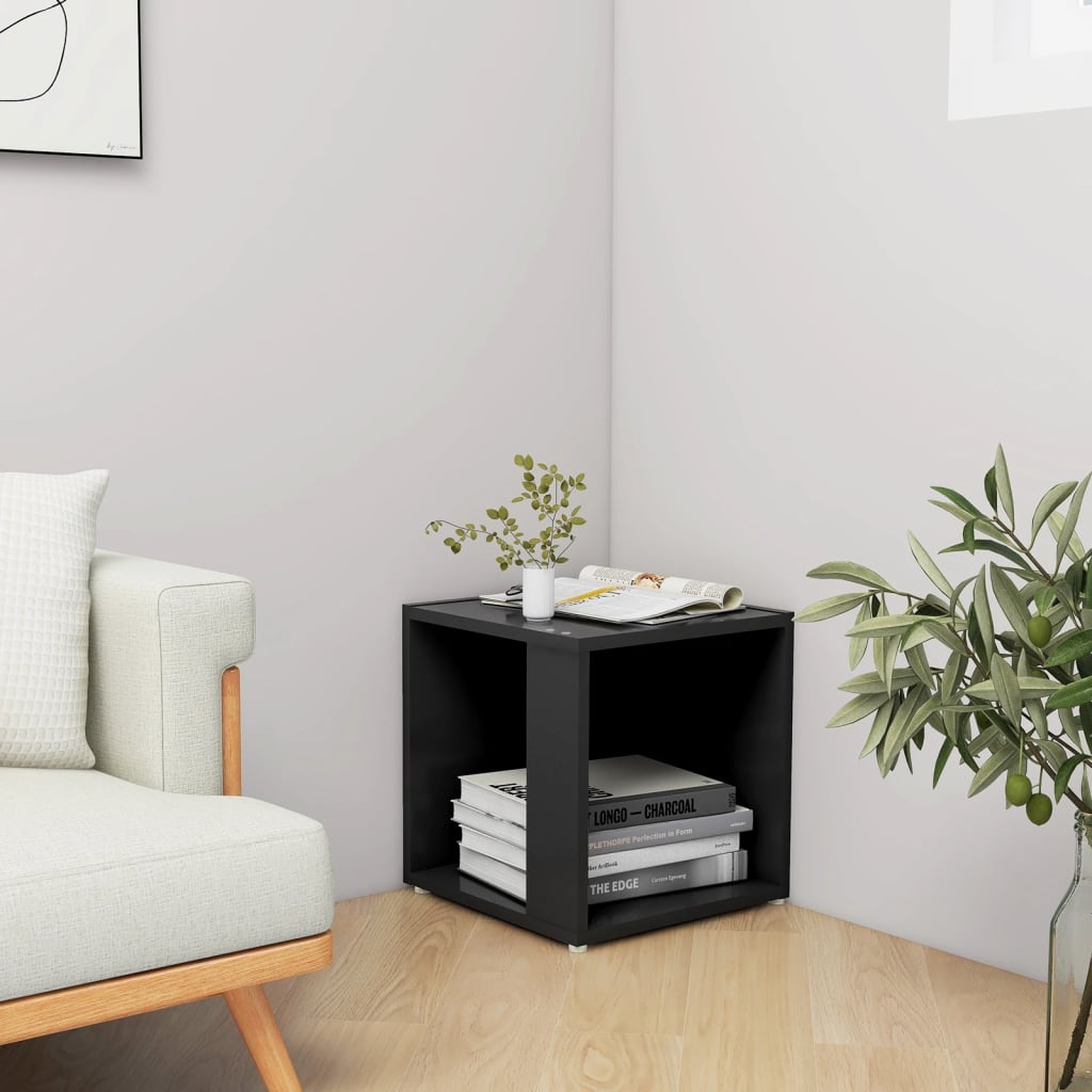 Sidebord Svart 33X33X34,5 Cm Konstruert Tre