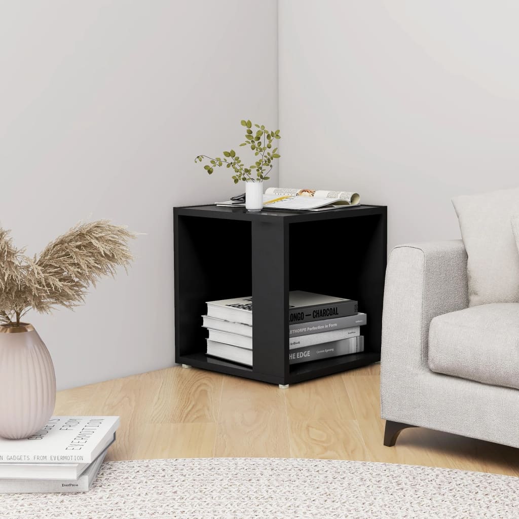 Sidebord Svart 33X33X34,5 Cm Konstruert Tre