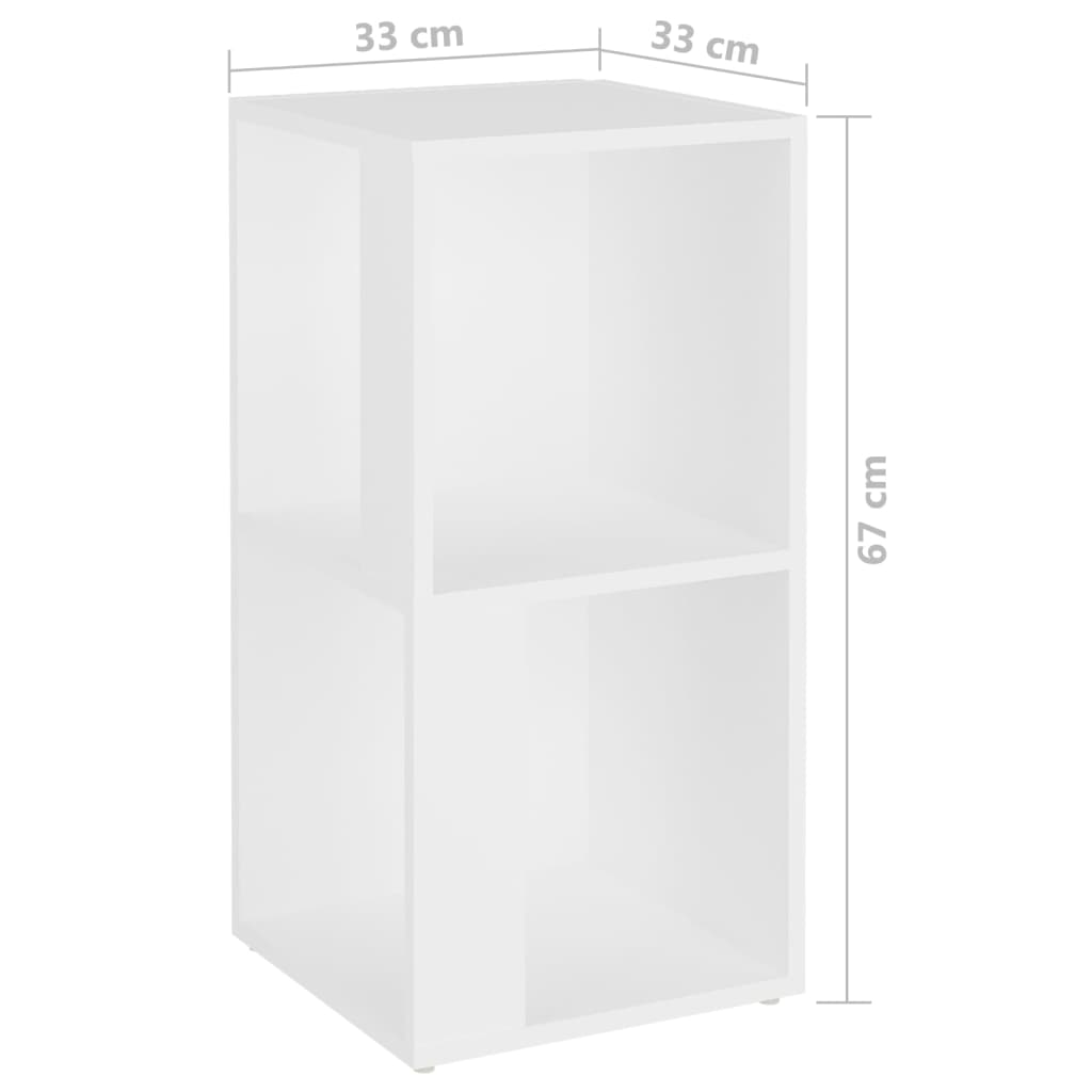 Hjørneskap Hvit 33X33X67 Cm Konstruert Tre