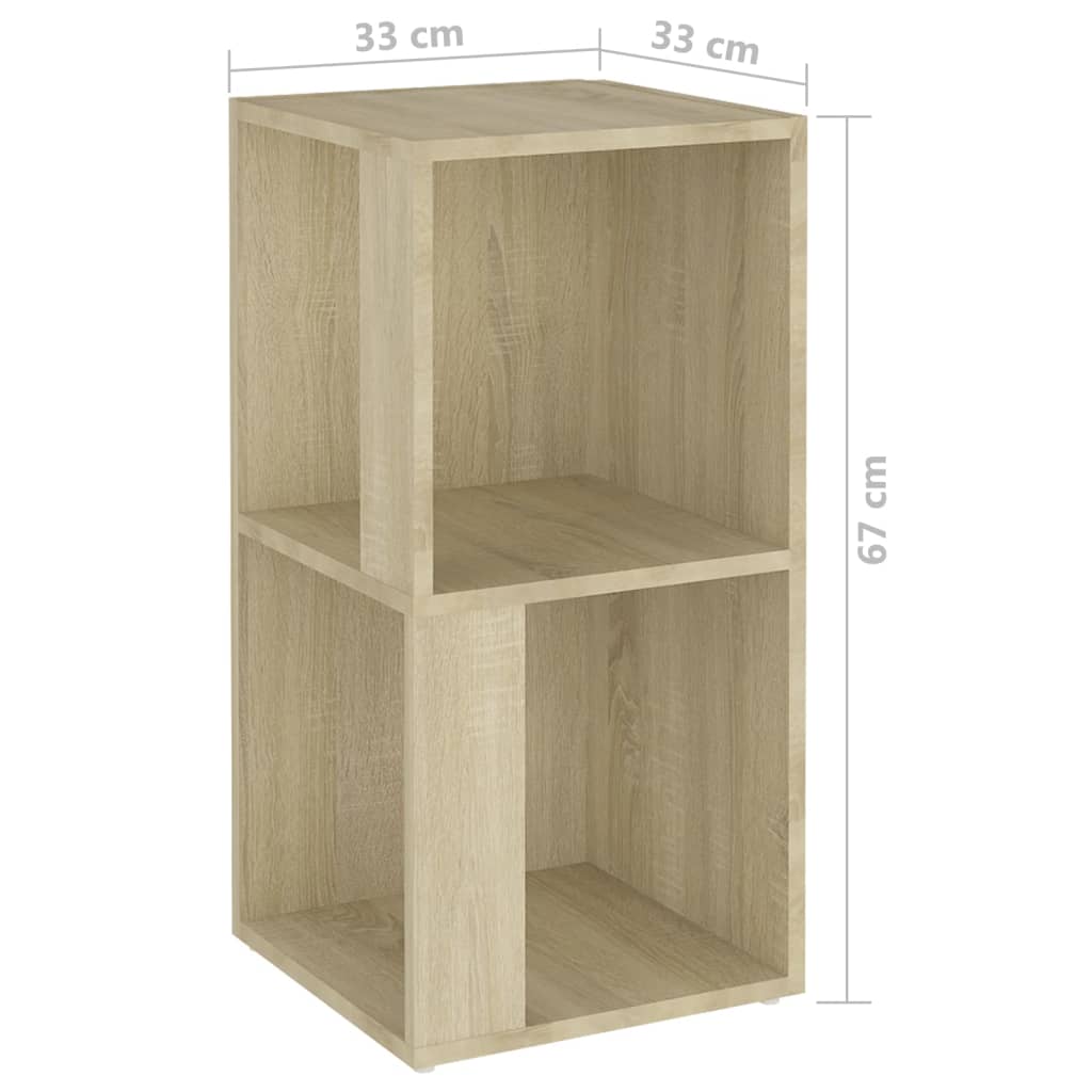 Hjørneskap Sonoma Eik 33X33X67 Cm Konstruert Tre