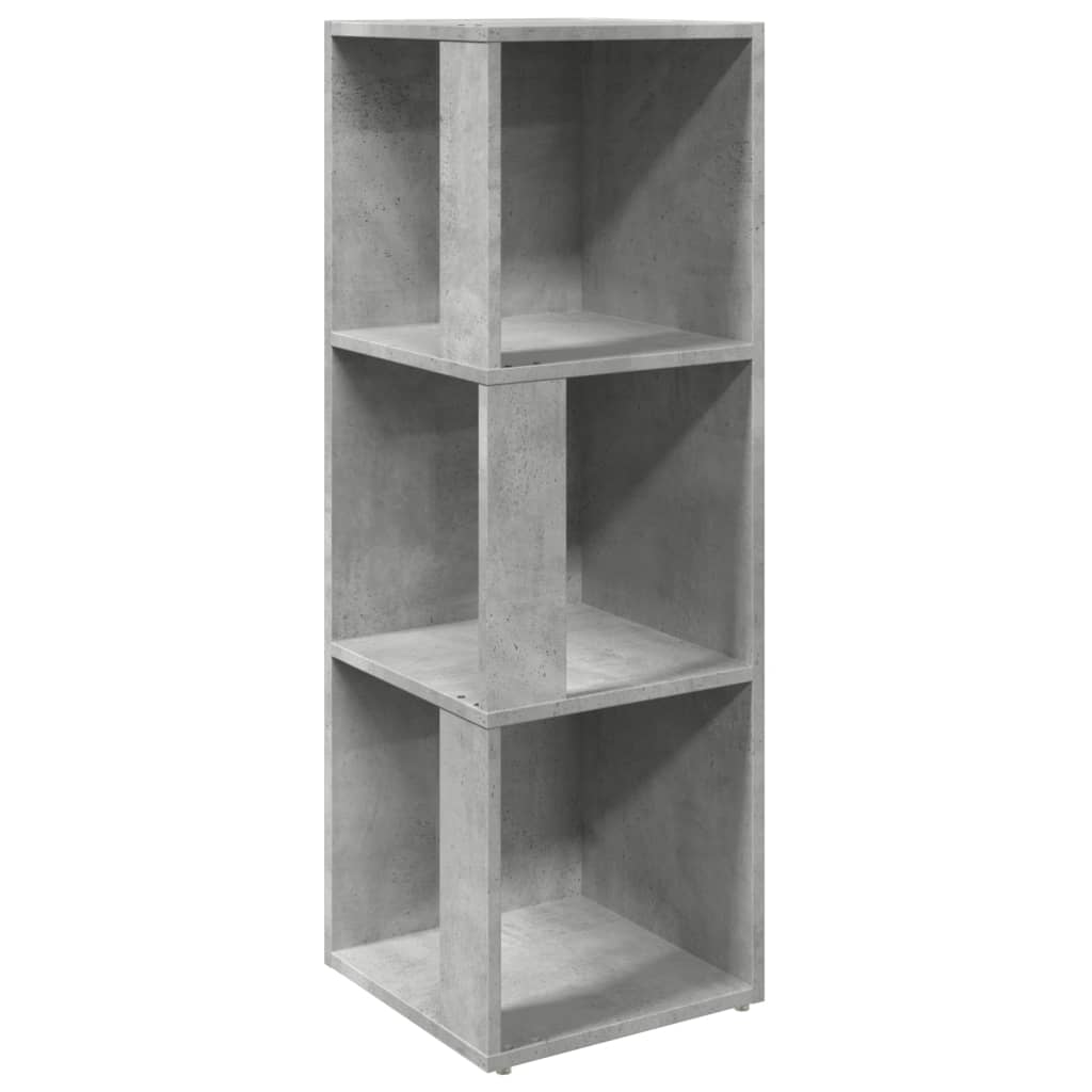 Hjørneskap Betonggrå 33X33X100 Cm Konstruert Tre