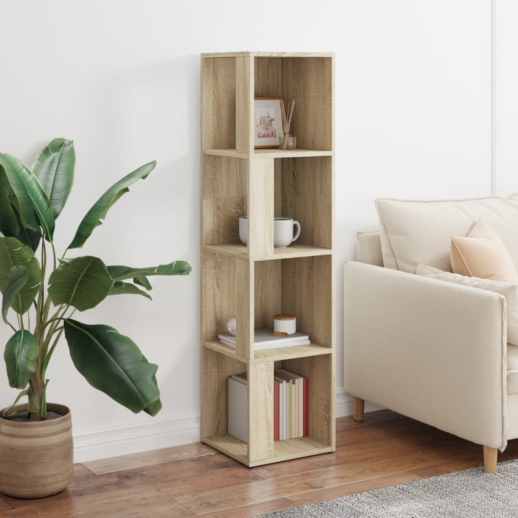 Hjørneskap Sonoma Eik 33X33X132 Cm Konstruert Tre
