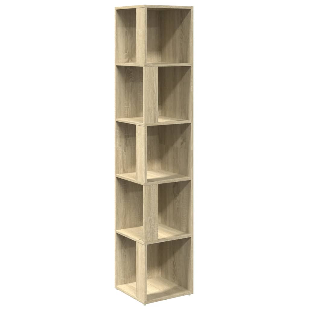 Hjørneskap Sonoma Eik 33X33X164,5 Cm Konstruert Tre