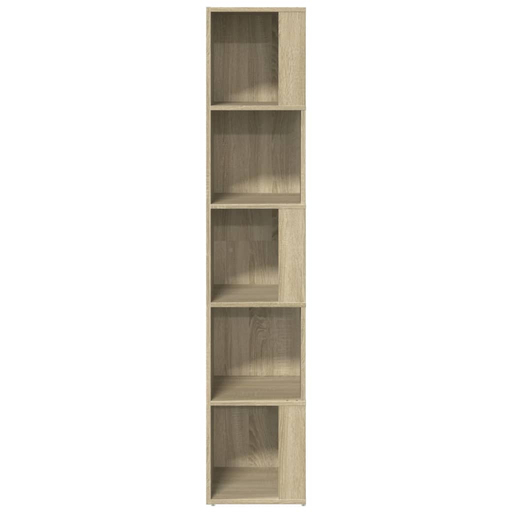 Hjørneskap Sonoma Eik 33X33X164,5 Cm Konstruert Tre
