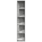 Hengende Hjørneskap Betonggrå 33X33X164,5 Cm Konstruert Tre
