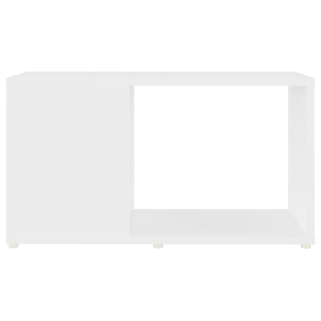 Tv-Benk Hvit 60X24X32 Cm Konstruert Tre