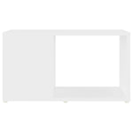 Tv-Benk Hvit 60X24X32 Cm Konstruert Tre
