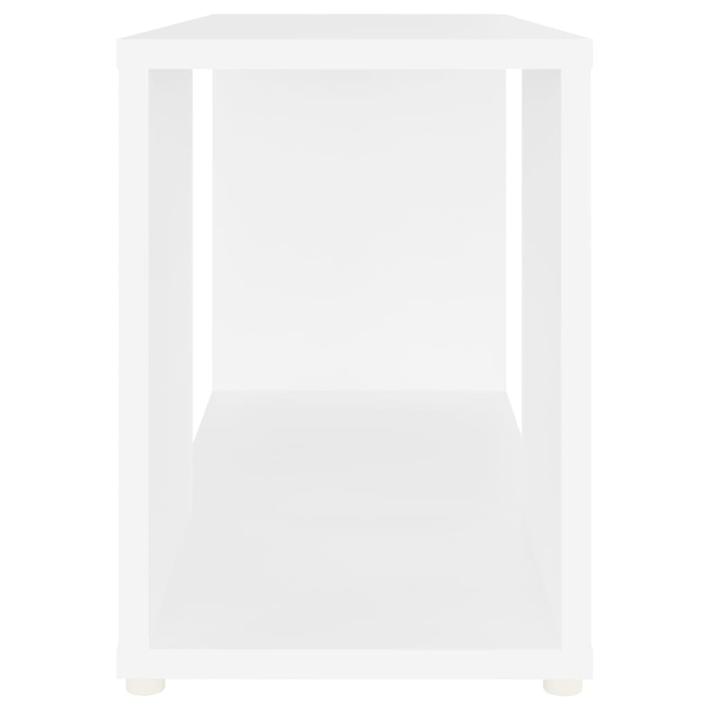 Tv-Benk Hvit 60X24X32 Cm Konstruert Tre