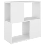Bokhylle Hvit 60X24X63 Cm Konstruert Tre