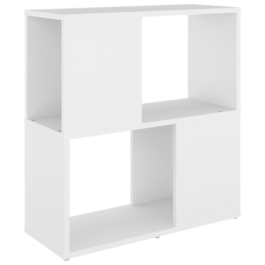 Bokhylle Hvit 60X24X63 Cm Konstruert Tre